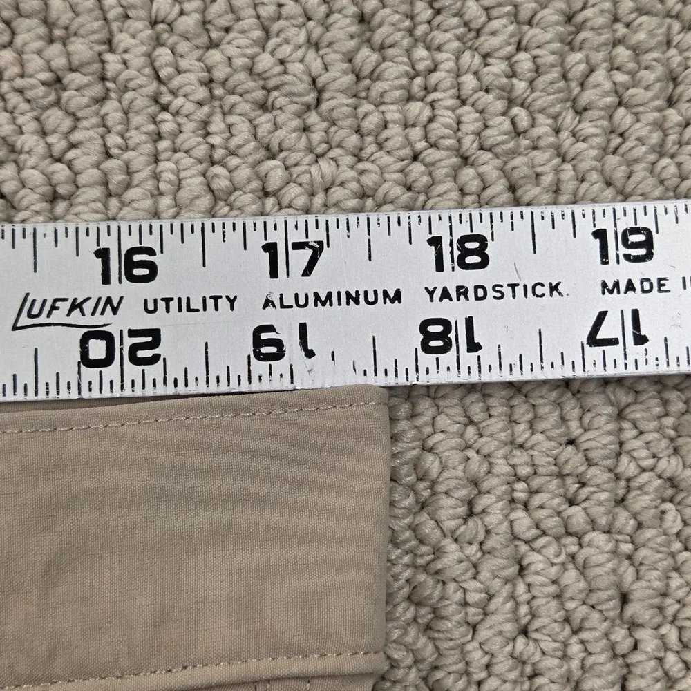 Eddie Bauer Horizon Guide Chino Pants Khaki Tan Nylon Stretch Mens 34x30‎
